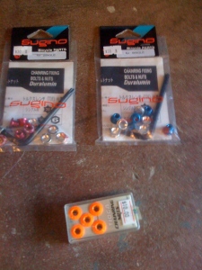 Colored Chainring Bolts